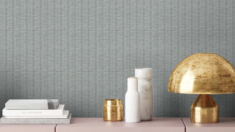 Vinyltapete blau Modern Blumen & Natur New Walls 933