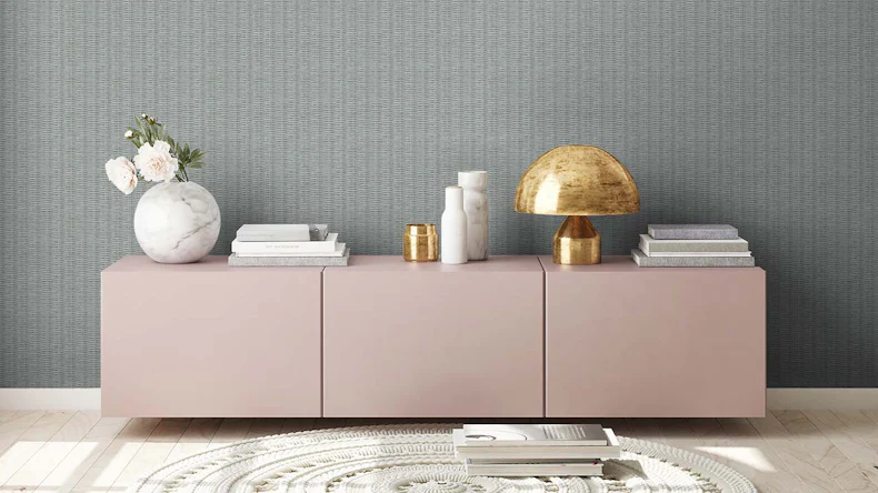 Vinyltapete blau Modern Blumen & Natur New Walls 933
