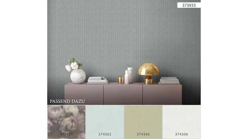 Vinyltapete blau Modern Blumen & Natur New Walls 933