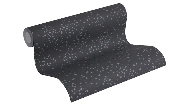 Vinyltapete New Walls 50's Glam Livingwalls Retro Schwarz Metallic Grau 945