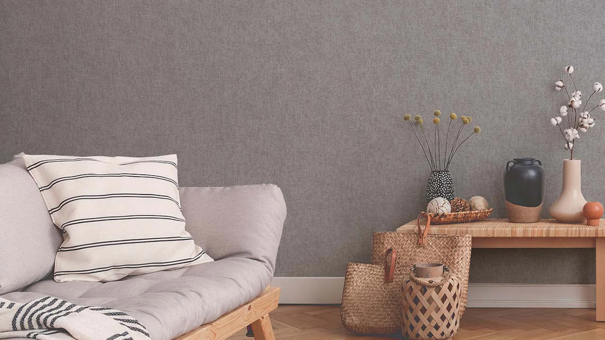 vinyl wallpaper grey modern plains New Walls 951
