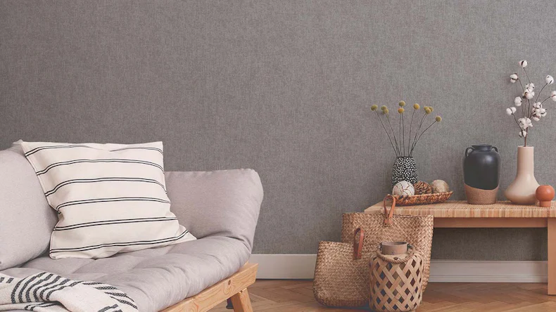 Vinyltapete grau Modern Uni New Walls 951