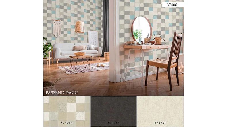 Vinyltapete grau Modern Blumen & Natur New Walls 061