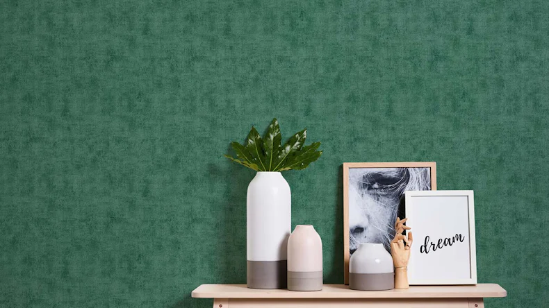 Vinyltapete grün Modern Uni Neue Bude 2.0 Edition 2 173