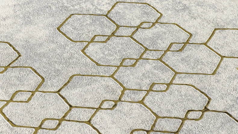 Vinyltapete New Walls Urban Grace Livingwalls Modern Grau Metallic 244