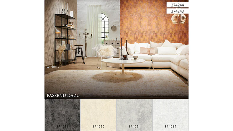 Vinyltapete New Walls Urban Grace Livingwalls Modern Grau Metallic 244