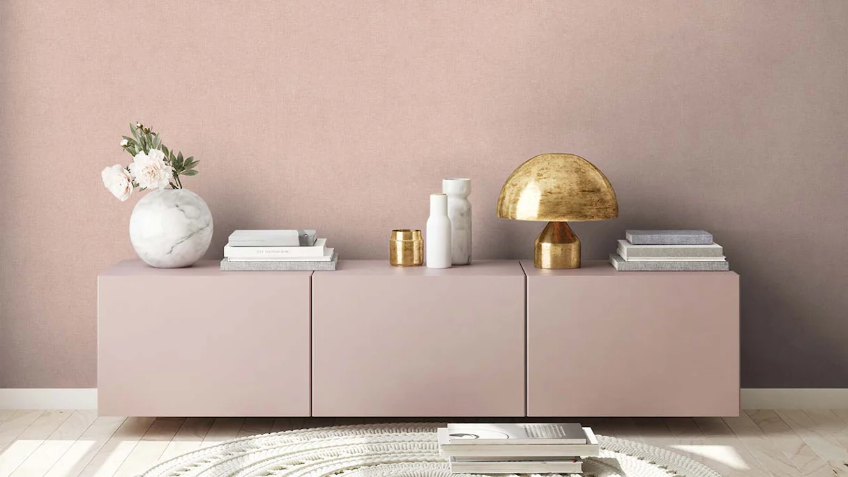 papier peint en vinyle rose modern plains New Walls 301