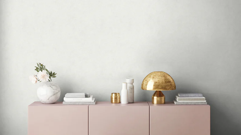 Vinyltapete New Walls Uni Livingwalls Grau 306