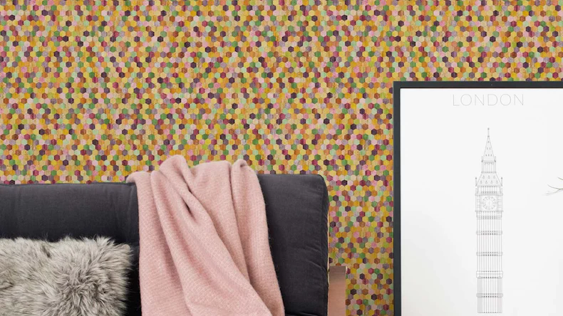 Vinyltapete bunt Modern Retro Blumen & Natur Bilder Asian Fusion 631