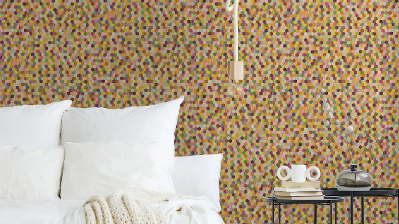 Vinyltapete bunt Modern Retro Blumen & Natur Bilder Asian Fusion 631