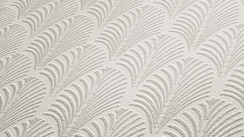 Vinyltapete weiß Modern Retro Ornamente Streifen Pop Style 841