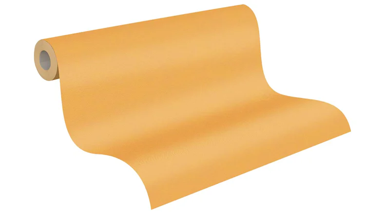 Vinyltapete orange Modern Uni Pop Style 001