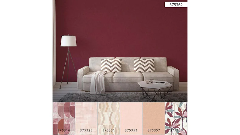 Vinyltapete lila Modern Retro Uni Geo Nordic 362