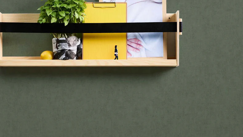 carta da parati in vinile verde moderno retrò uni geo nordic 364