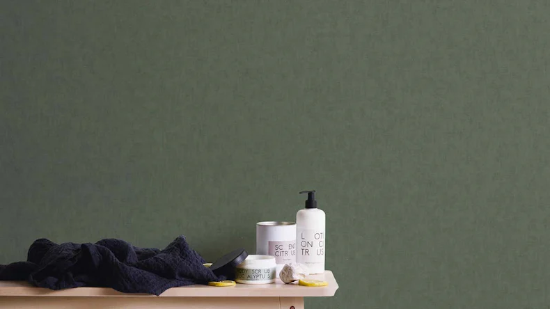 carta da parati in vinile verde moderno retrò uni geo nordic 364