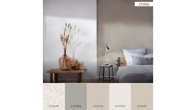 vinyl wallpaper beige modern retro stripes New Elegance 502