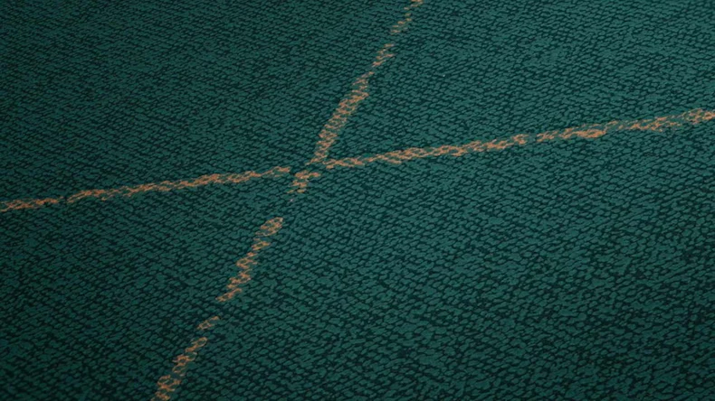 carta da parati in vinile verde moderno retrò a strisce Nuova Eleganza 511