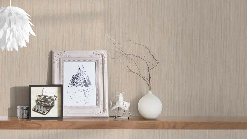 Vliestapete VILLA Uni Klassisch Beige 594