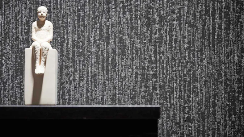 Vliestapete VILLA Uni Klassisch Schwarz 607