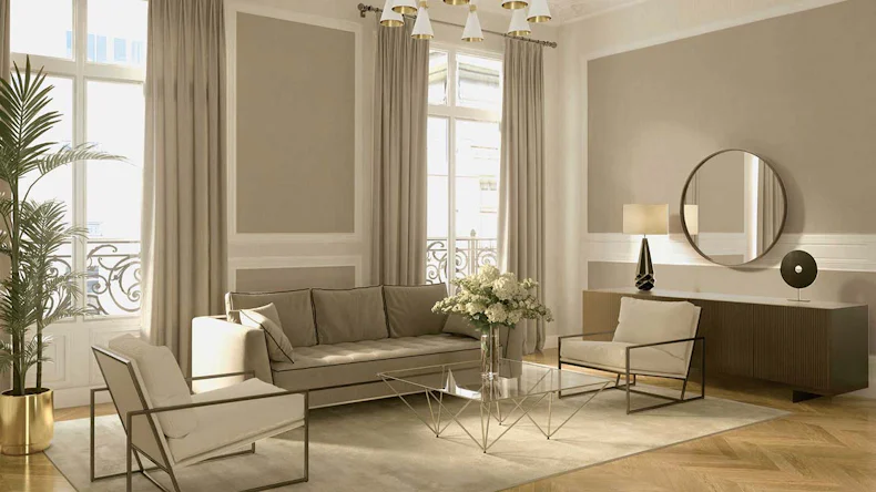 Papier peint intissé VILLA Uni classique or 663