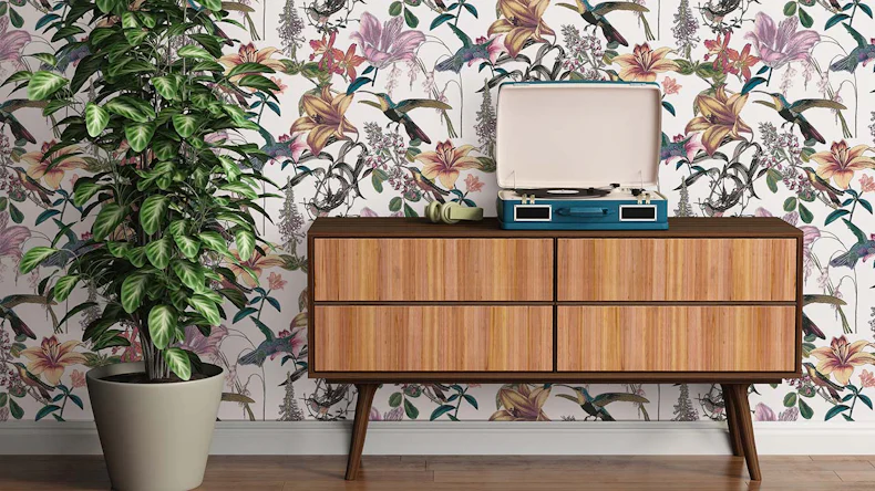 Vliestapete Jungle Chic Blumen & Natur Retro Bunt 11