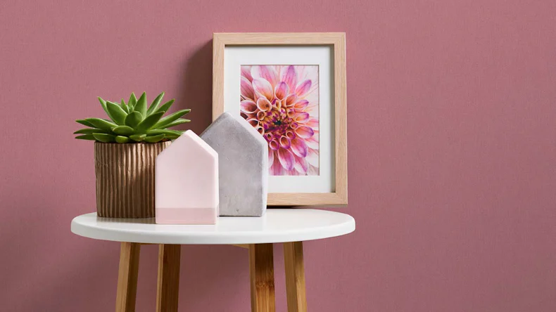Vliestapete Floral Impression Uni Klassisch Rosa 25