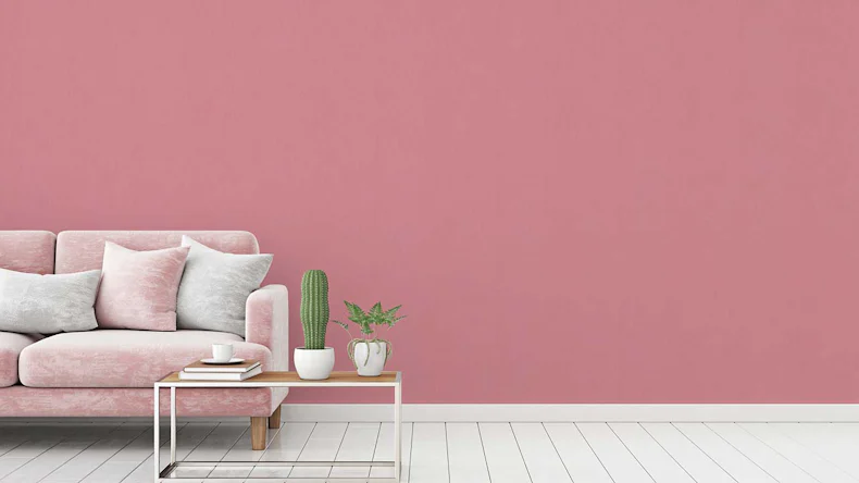 Vliestapete Floral Impression Uni Klassisch Rosa 25