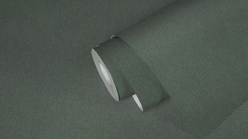 Vliestapete Floral Impression Uni Klassisch Grün 34