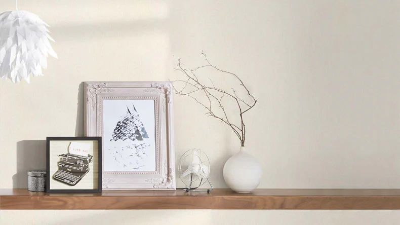 Vliestapete Floral Impression Uni Klassisch Weiß 37