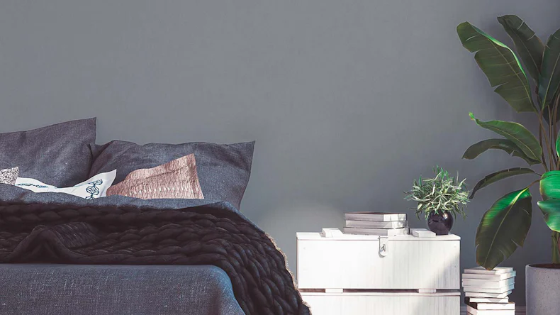 Vliestapete Floral Impression Uni Klassisch Grau 38