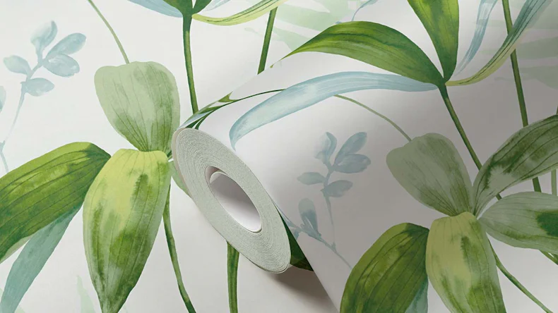 Vliestapete Jungle Chic Blumen & Natur Retro Grün 41