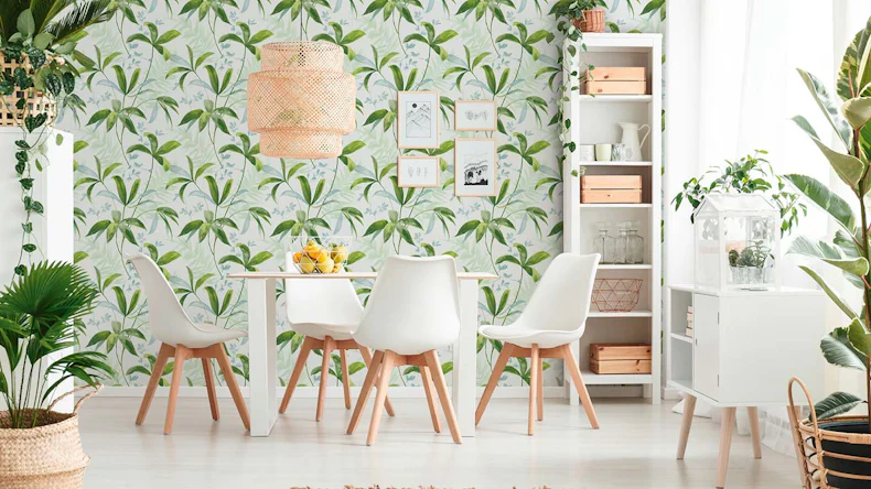 Vliestapete Jungle Chic Blumen & Natur Retro Grün 41