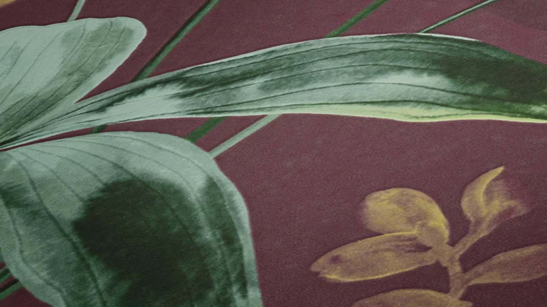 Vliestapete Jungle Chic Blumen & Natur Retro Rot 43