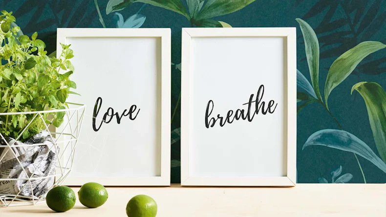 Vliestapete Jungle Chic Blumen & Natur Retro Blau 44