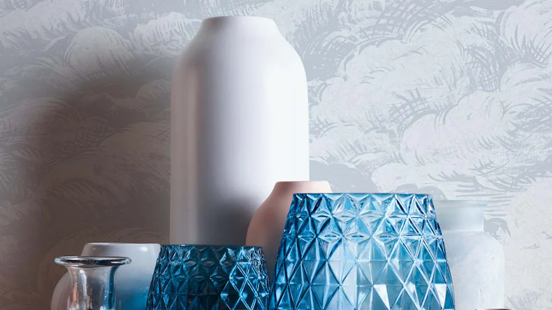 Vliestapete Jungle Chic Blumen & Natur Klassisch Grau 52