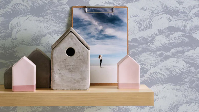 Vliestapete Jungle Chic Blumen & Natur Klassisch Grau 54