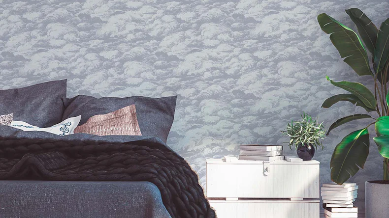 Vliestapete Jungle Chic Blumen & Natur Klassisch Grau 54