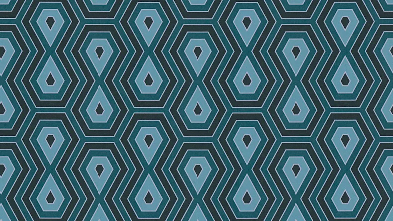 Vliestapete Jungle Chic Bilder Vintage Blau 72