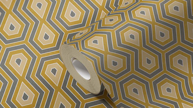 Vliestapete Jungle Chic Bilder Vintage Gelb 74