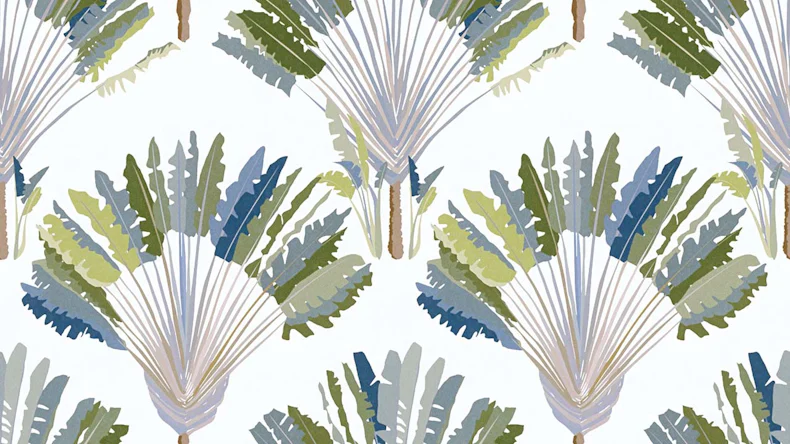 Vliestapete Jungle Chic Blumen & Natur Vintage Grün 81