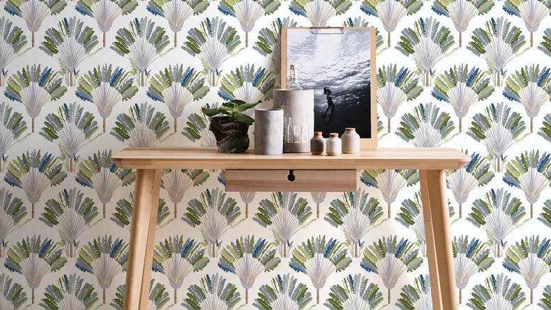 Vliestapete Jungle Chic Blumen & Natur Vintage Grün 81