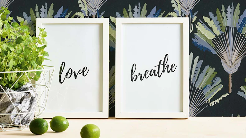 Vliestapete Jungle Chic Blumen & Natur Vintage Grün 85