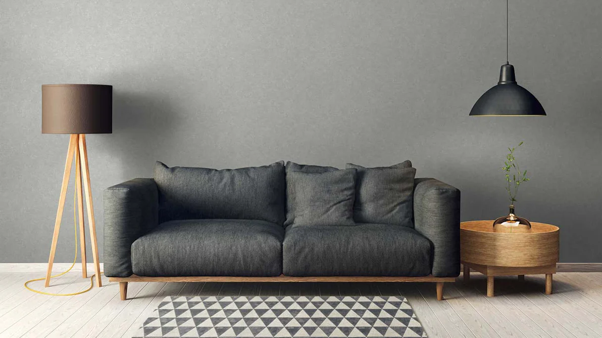 vinyl wallcovering textured wallpaper grey modern classic plains industrial 446