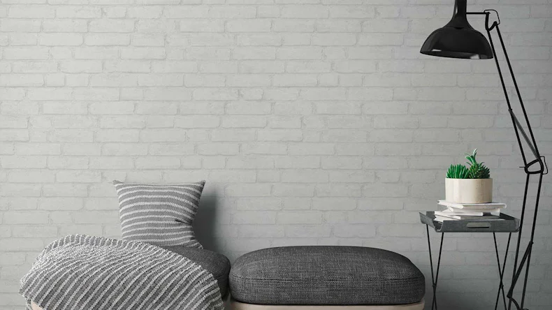 revêtement mural en vinyle papier peint texturé papier peint en pierre papier peint blanc classique rétro pierres industrielles 474