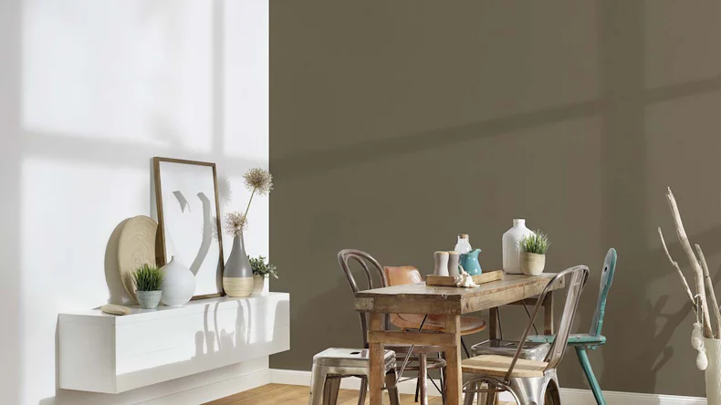 Vliestapete Floral Impression Uni Klassisch Braun 481