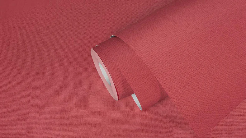 Vliestapete Floral Impression Uni Klassisch Rot 502