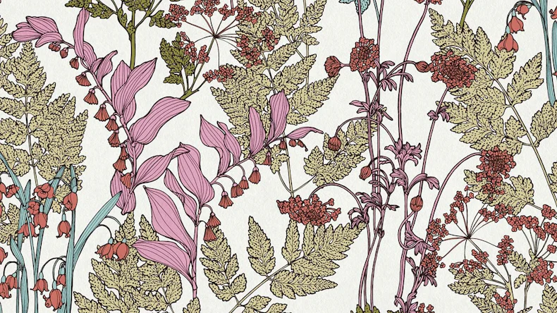 Vliestapete Floral Impression Blumen & Natur Retro Bunt 513