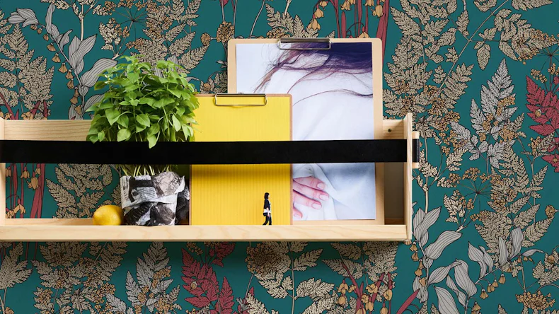 Vliestapete Floral Impression Blumen & Natur Retro Blau 515