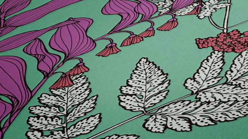 Vliestapete Floral Impression Blumen & Natur Retro Grün 516