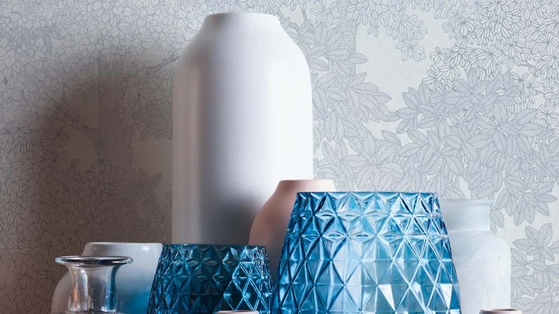 Vliestapete Floral Impression Blumen & Natur Retro Grau 536